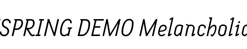  DEMO Melancholia Italic