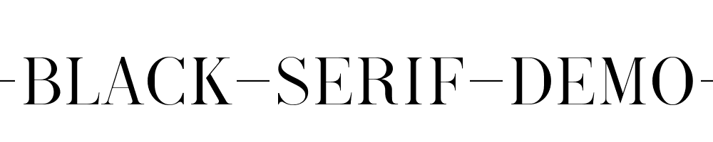 Melanic-Black-Serif-Demo-Regular