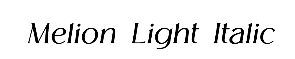 Melion-Light-Italic