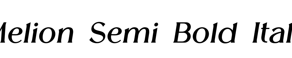 Melion-Semi-Bold-Italic