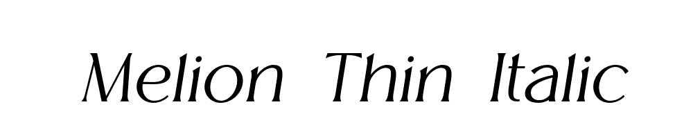 Melion-Thin-Italic