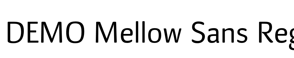 FSP DEMO Mellow Sans Regular