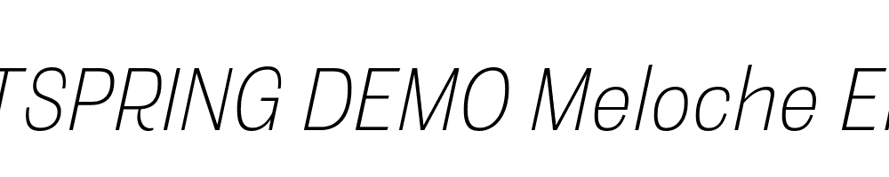  DEMO Meloche El Italic