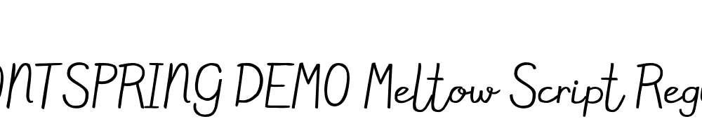  DEMO Meltow Script Regular