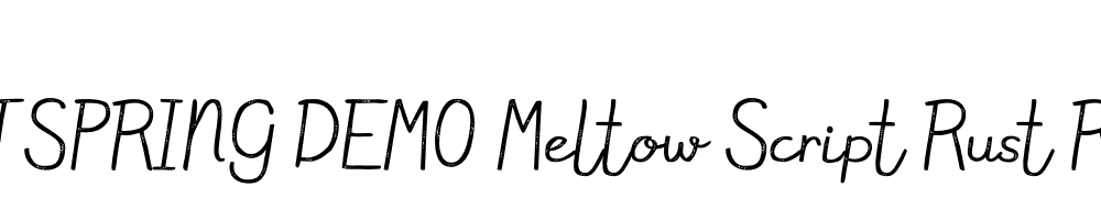  DEMO Meltow Script Rust Regular