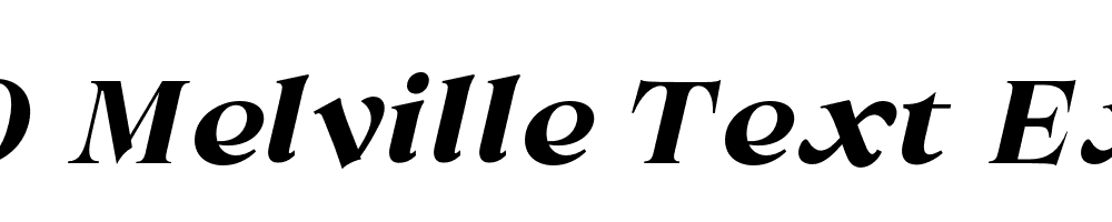 FSP DEMO Melville Text ExtBd Italic