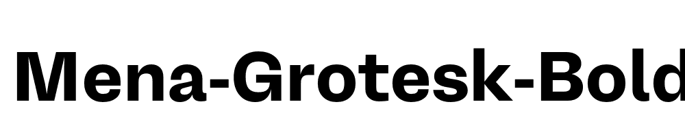 Mena-Grotesk-Bold