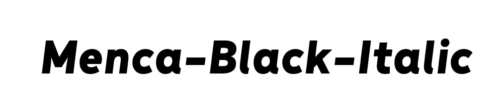 Menca-Black-Italic