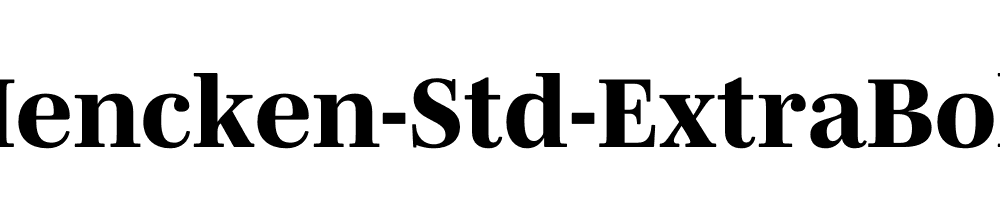 Mencken-Std-ExtraBold