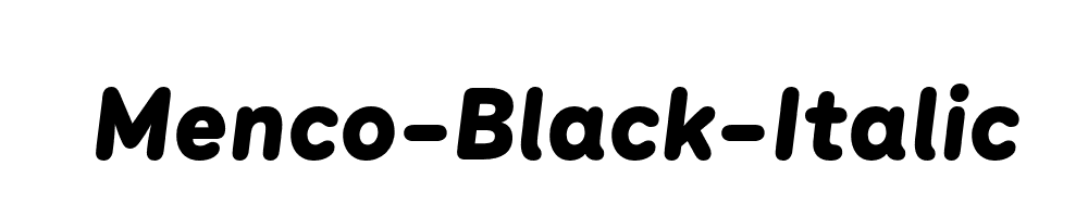 Menco-Black-Italic