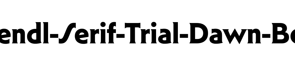 Mendl-Serif-Trial-Dawn-Bold