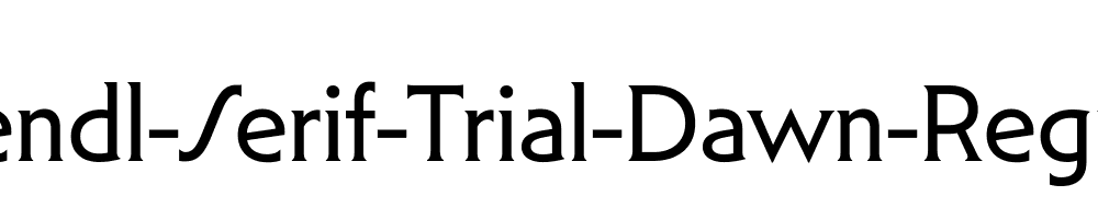 Mendl-Serif-Trial-Dawn-Regular