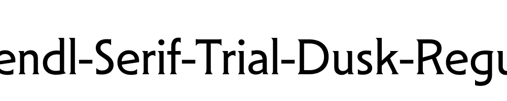 Mendl-Serif-Trial-Dusk-Regular