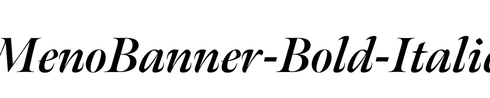 MenoBanner-Bold-Italic