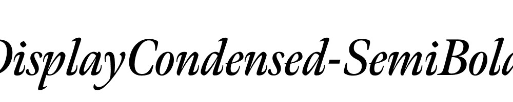 MenoDisplayCondensed-SemiBold-Italic