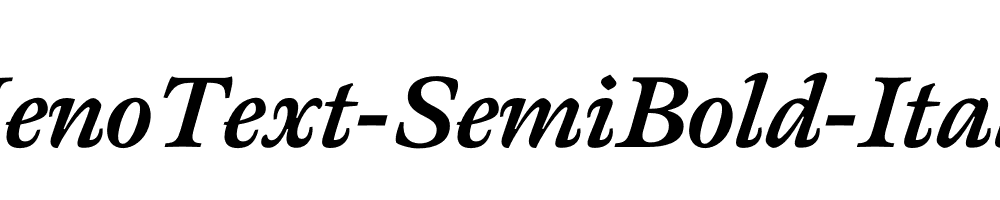 MenoText-SemiBold-Italic