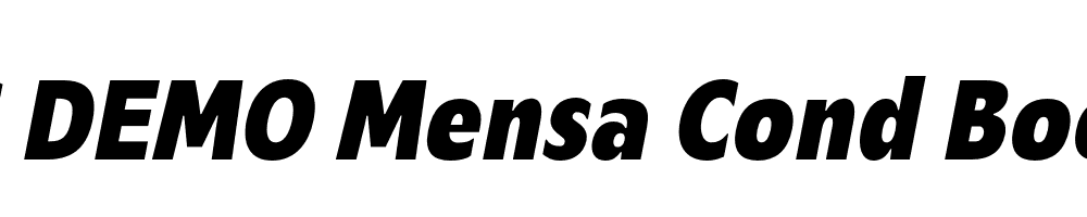  DEMO Mensa Cond Book Bold Italic