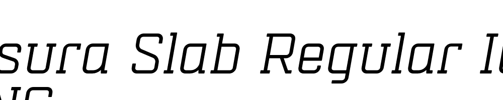  DEMO Mensura Slab Regular Italic Regular