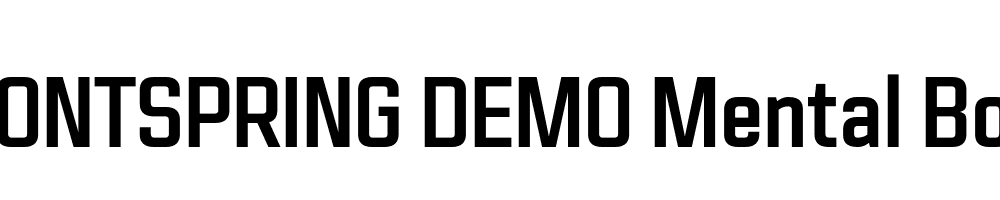  DEMO Mental Bold