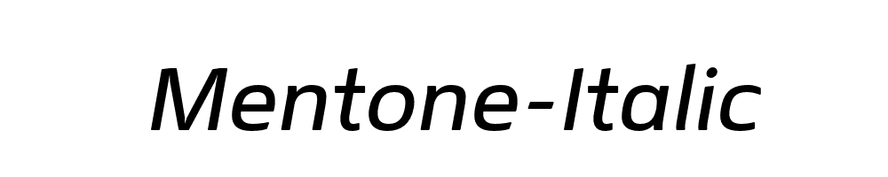 Mentone-Italic