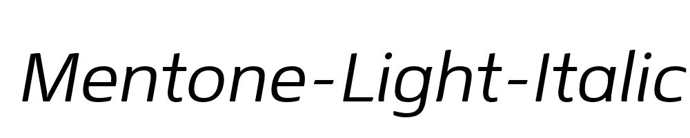 Mentone-Light-Italic