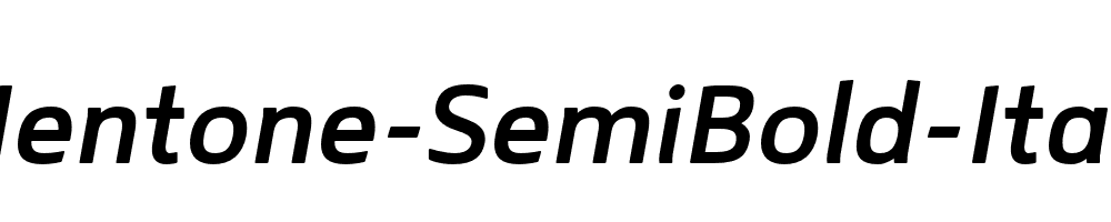 Mentone-SemiBold-Italic