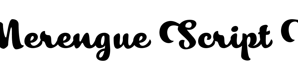 Merengue Script W