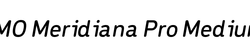 FSP DEMO Meridiana Pro Medium Italic