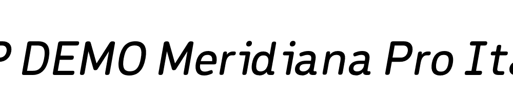 FSP DEMO Meridiana Pro Italic