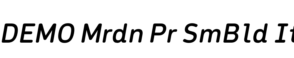 FSP DEMO Mrdn Pr SmBld Italic