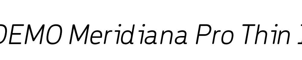 FSP DEMO Meridiana Pro Thin Italic