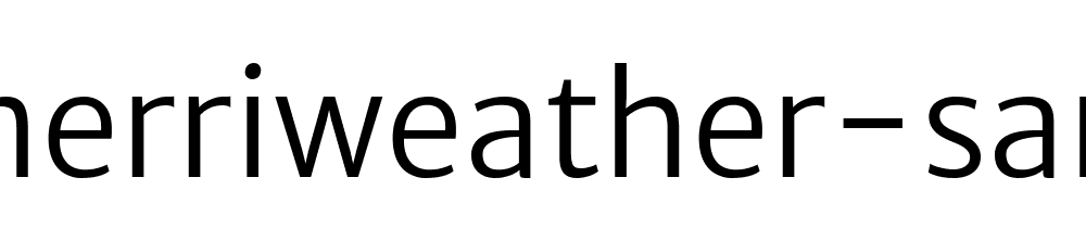 Merriweather Sans