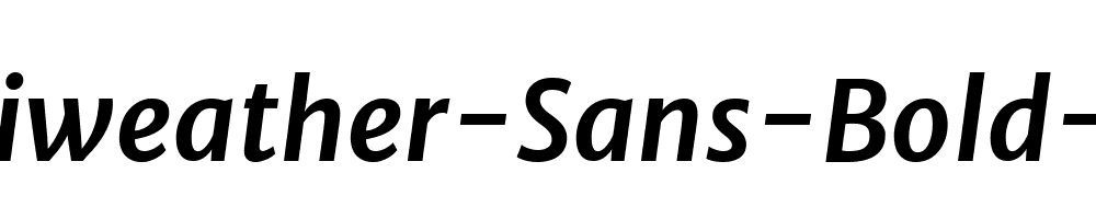 Merriweather-Sans-Bold-Italic