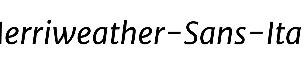 Merriweather-Sans-Italic