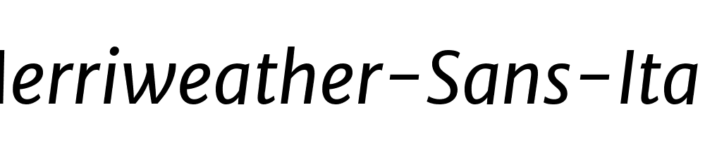 Merriweather-Sans-Italic