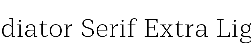  DEMO Mediator Serif Extra Light Regular