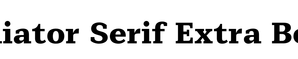  DEMO Mediator Serif Extra Bold Regular