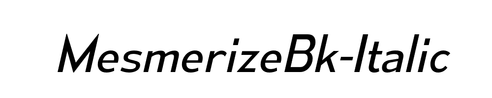 MesmerizeBk-Italic