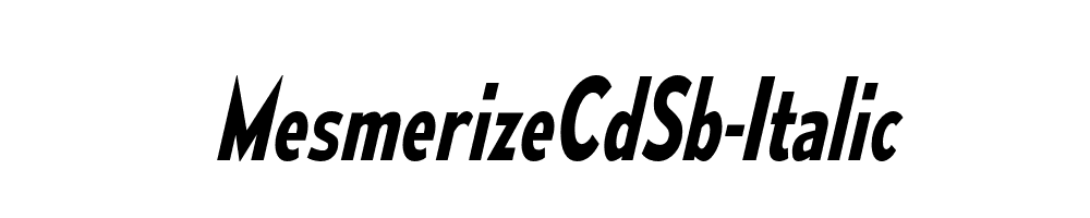 MesmerizeCdSb-Italic