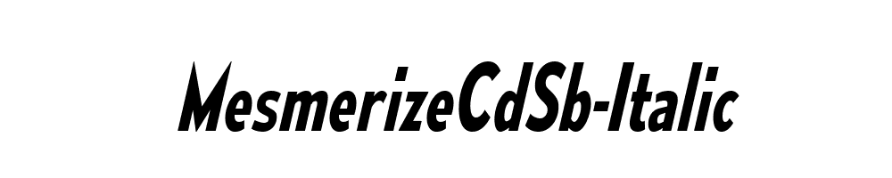 MesmerizeCdSb-Italic