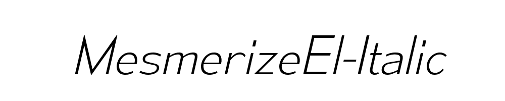 MesmerizeEl-Italic