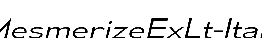 MesmerizeExLt-Italic