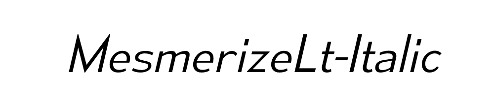 MesmerizeLt-Italic