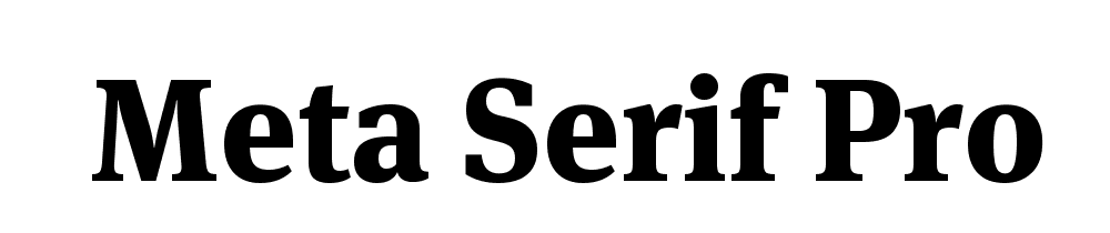 Meta Serif Pro