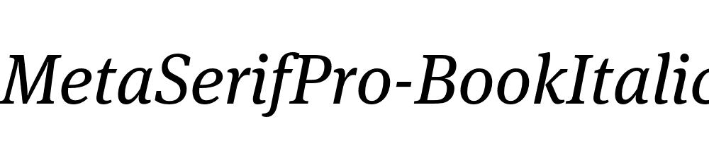 MetaSerifPro-BookItalic