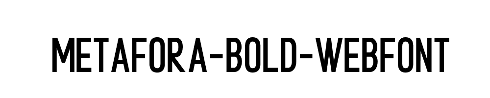 metafora-bold-webfont