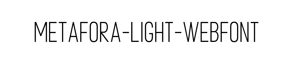 metafora-light-webfont