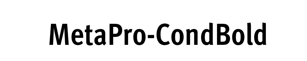 MetaPro-CondBold