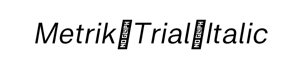 Metrik-Trial-Italic