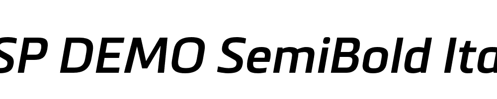 FSP DEMO SemiBold Italic